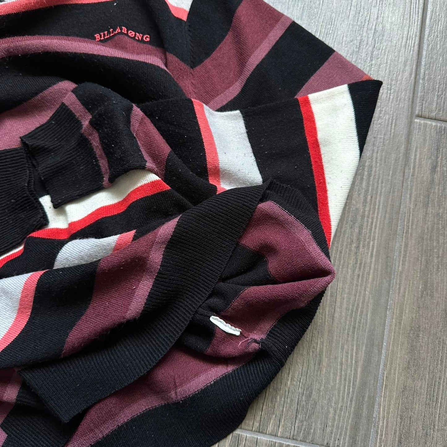 Billabong striped y2k jumper