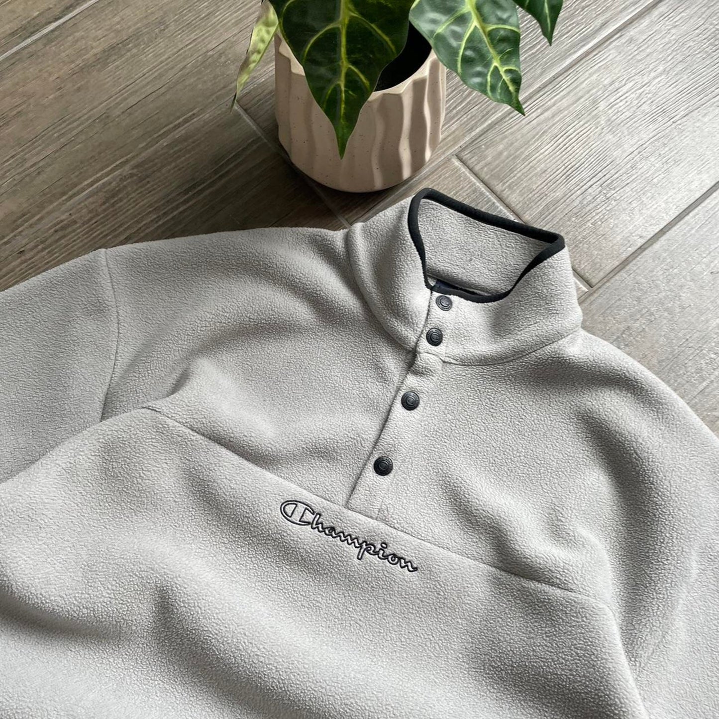 Champion fleece grey y2k baggy jumper