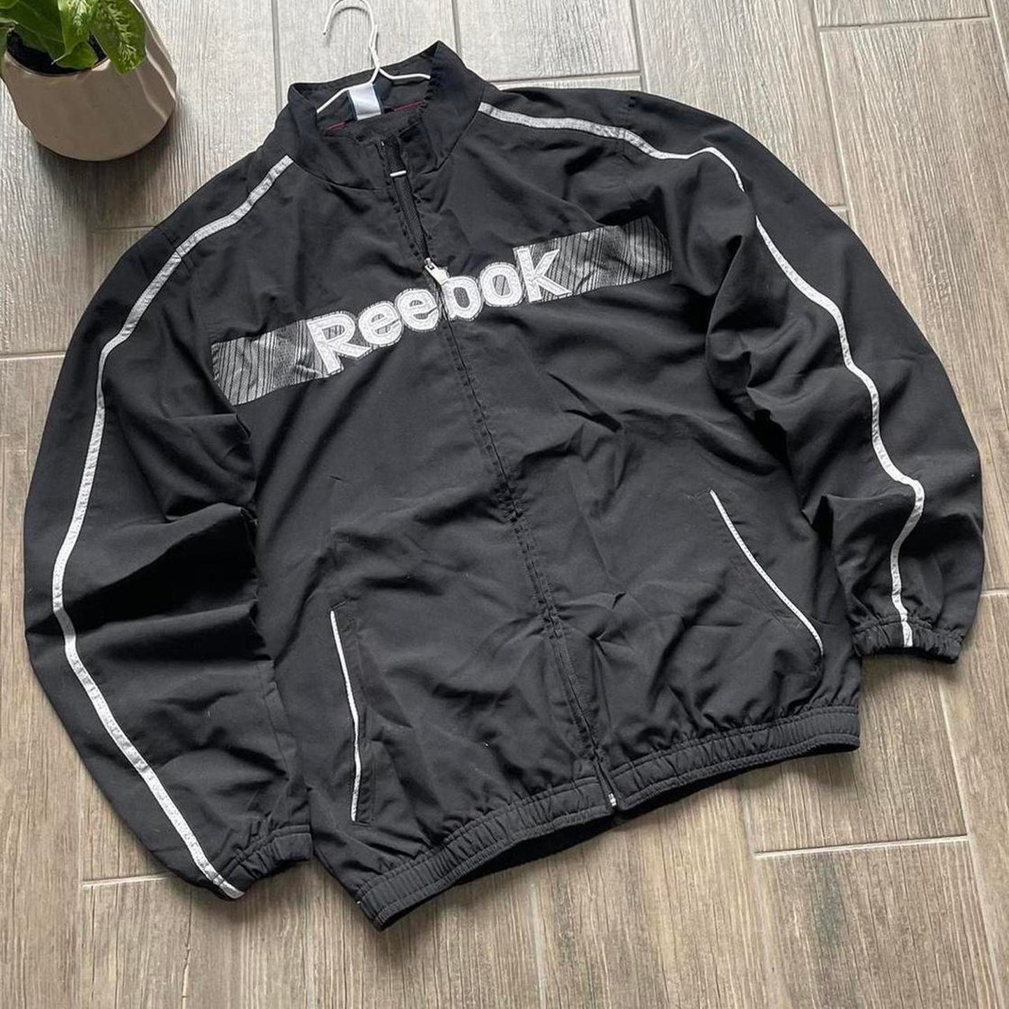 Reebok y2k nylon drill light baggy jacket