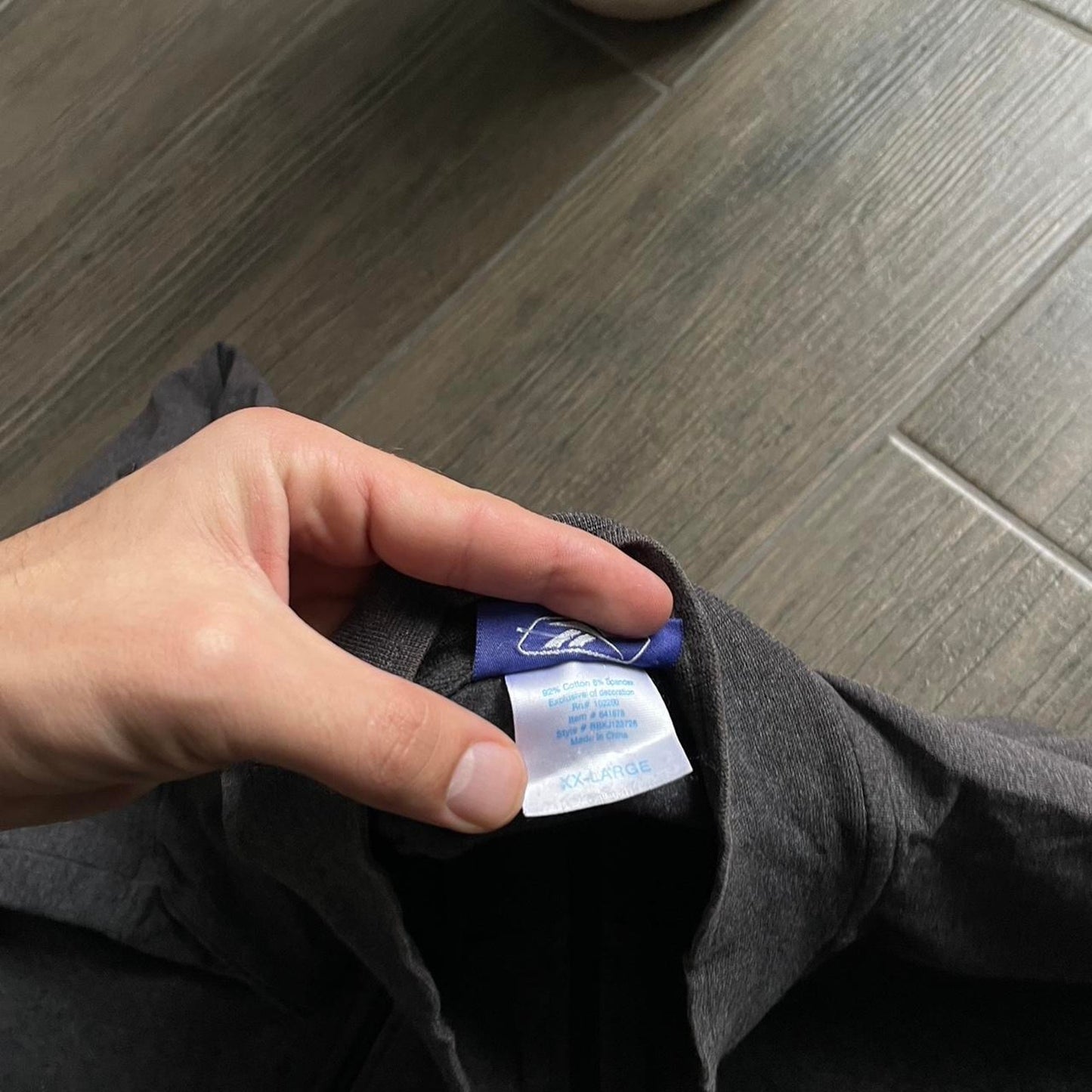 Reebok grey boxy fit y2k L jumper