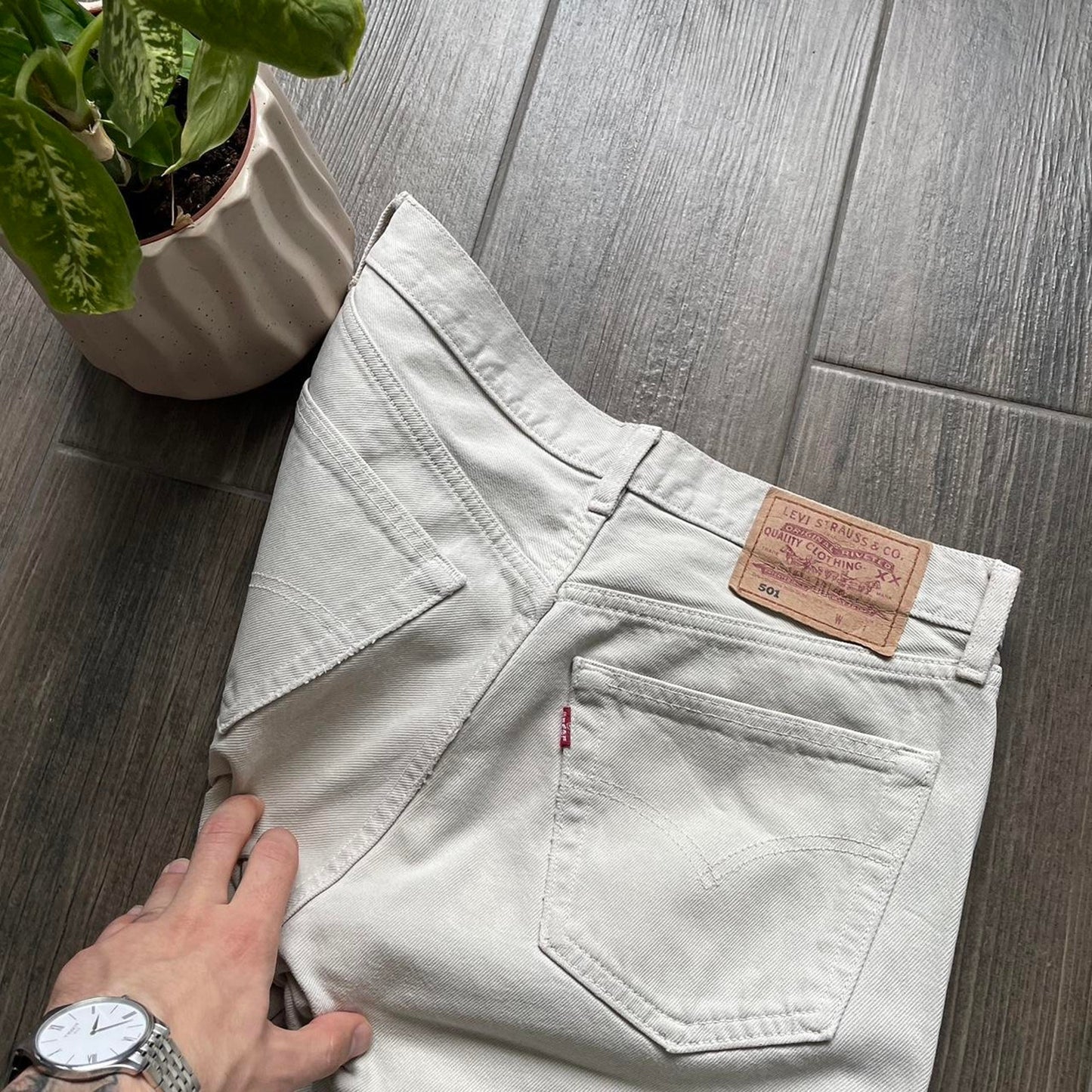 Levis beige vintage denim jeans
