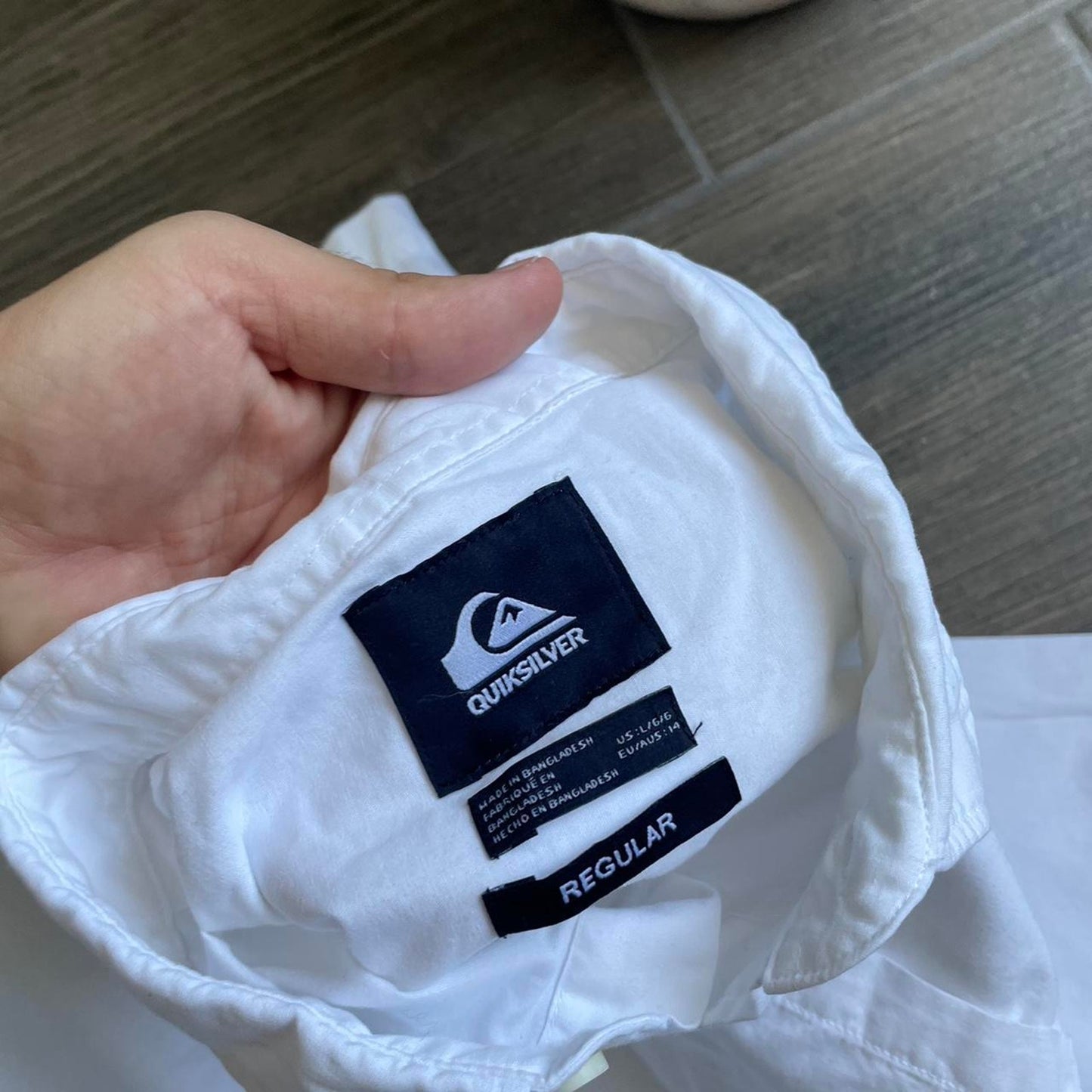 Quiksilver white summer shirt