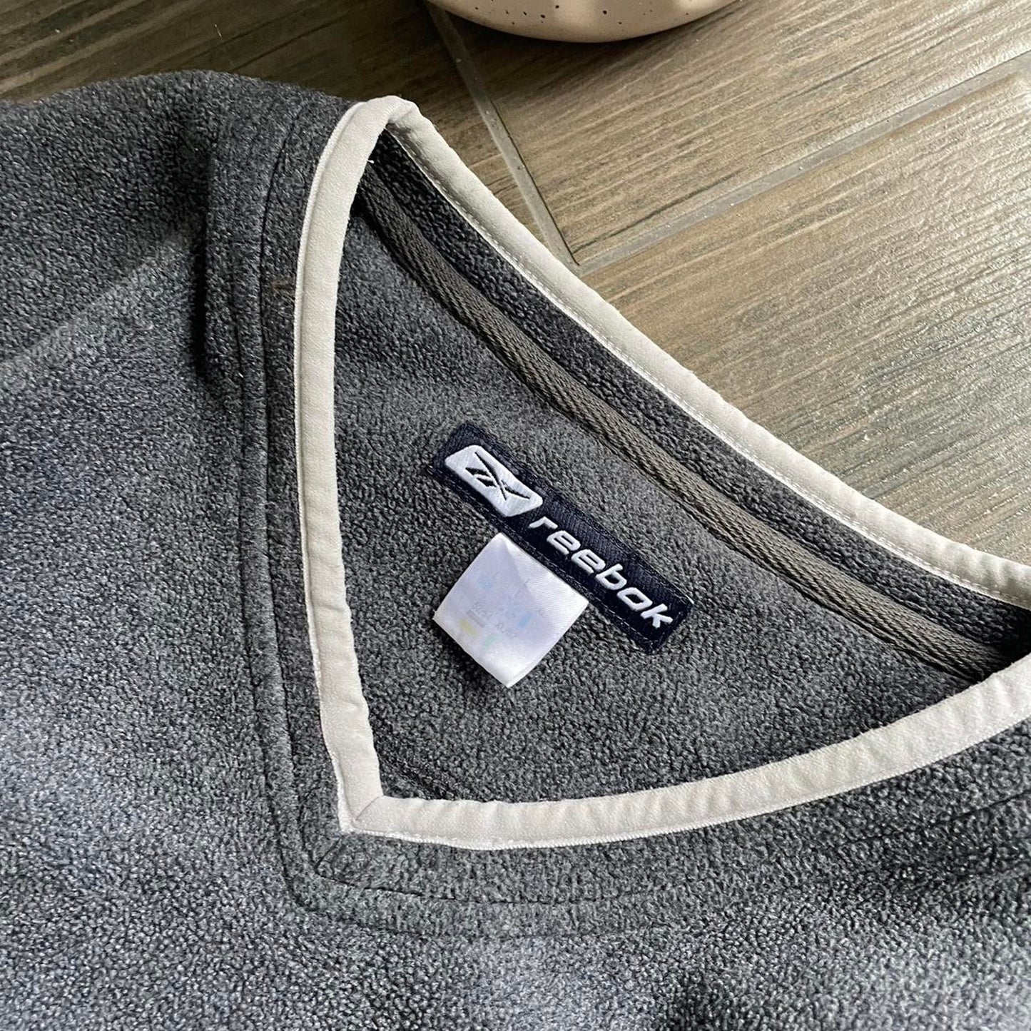 Reebok fleece grey streetwear oversized L jumper