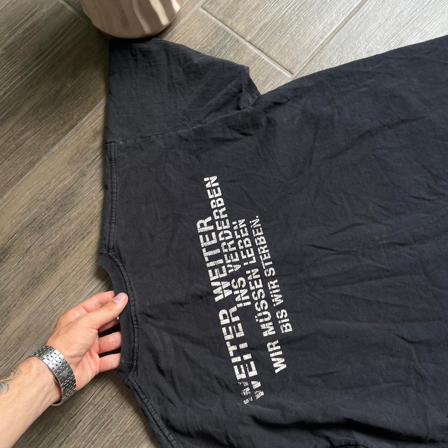 Rammstein y2k black vintage tee