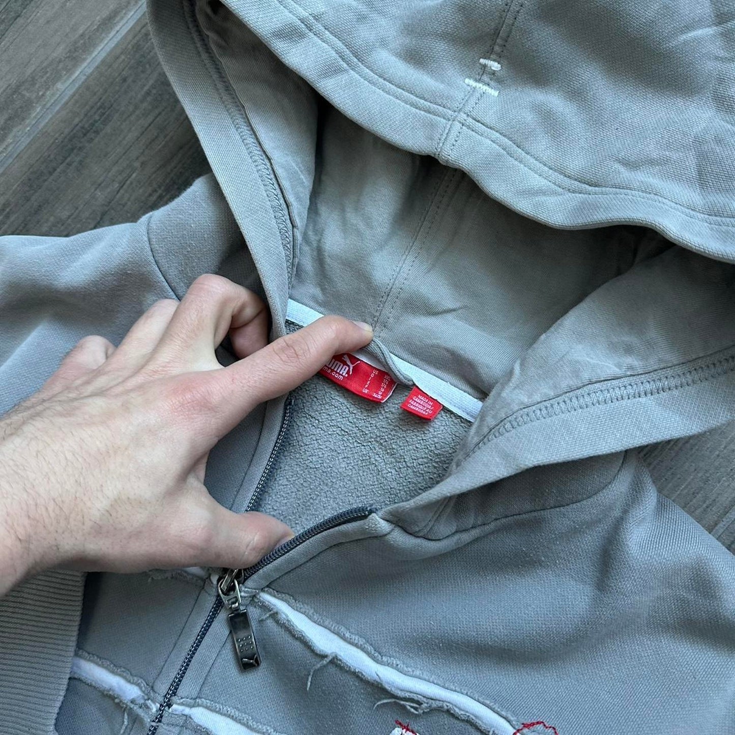 Puma zip up baggy y2k