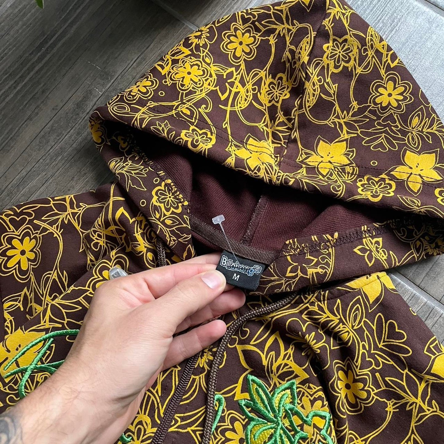 Billabong wmns brown Japanese style y2k hoodie