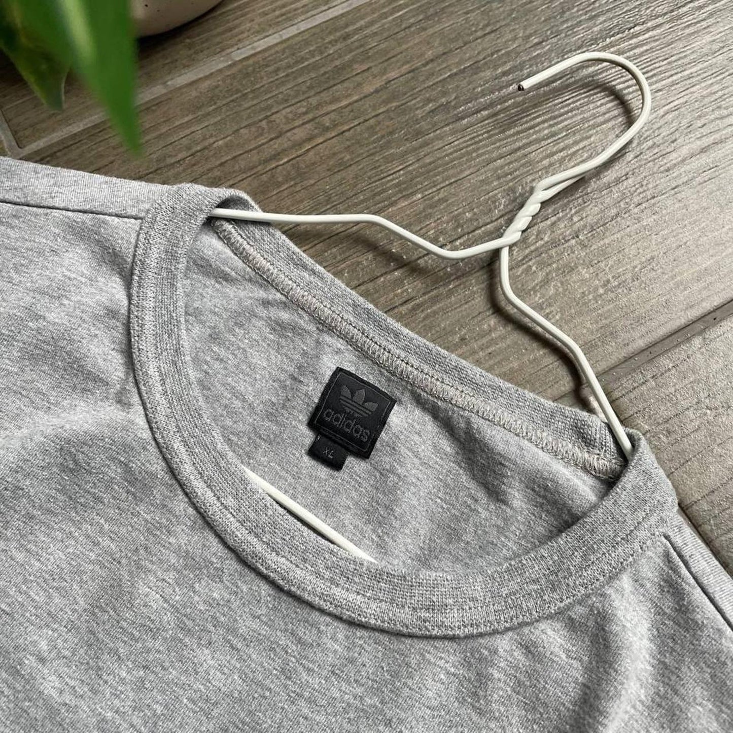 Adidas grey vintage y2k baggy sport tee
