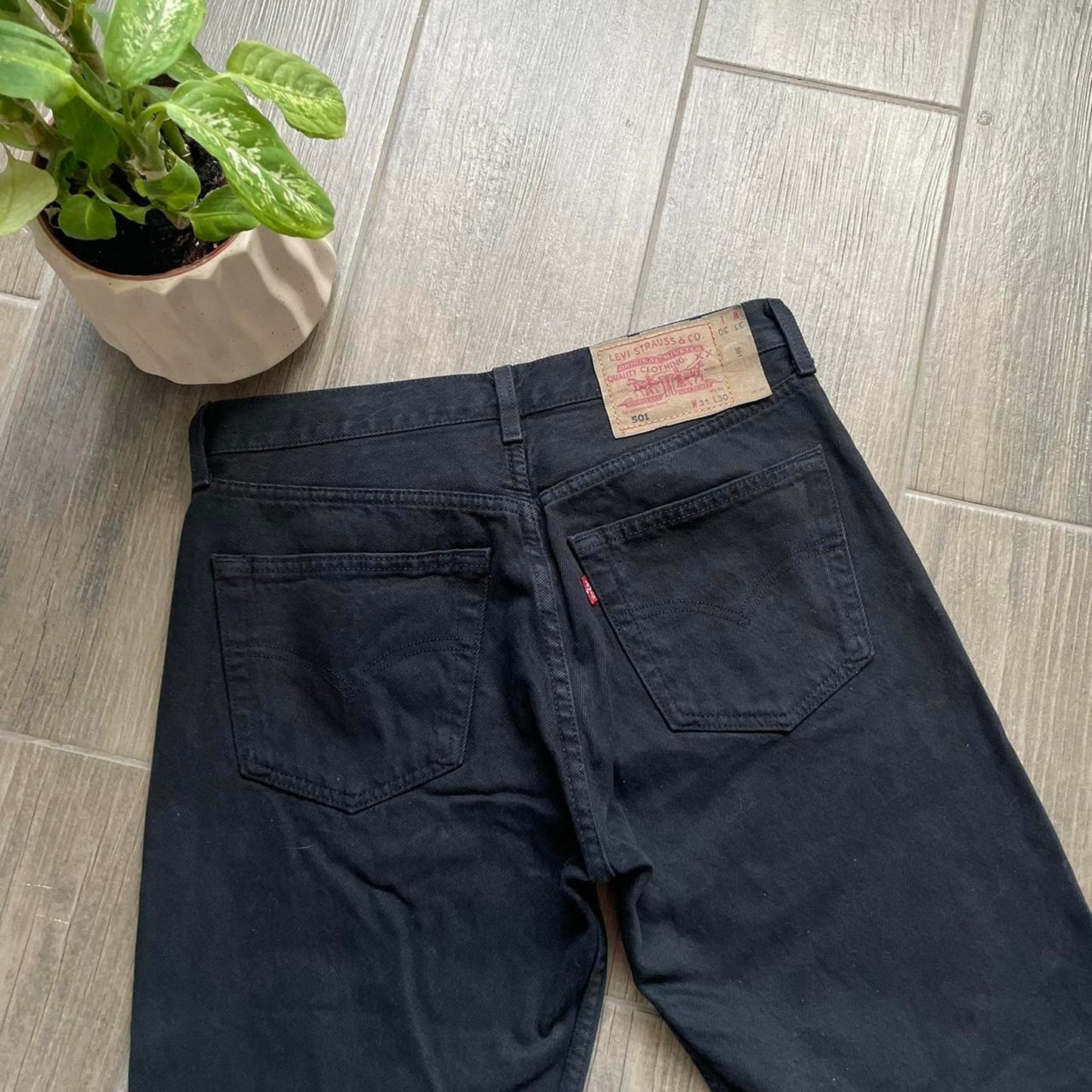 Levis black vintage denim jeans