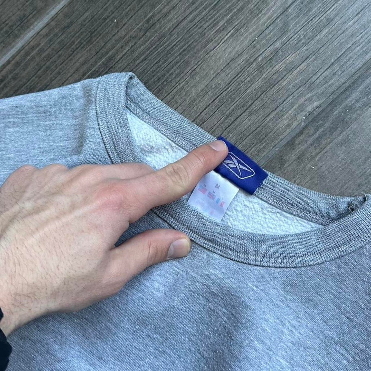 Reebok grey baggy vintage sweatshirt