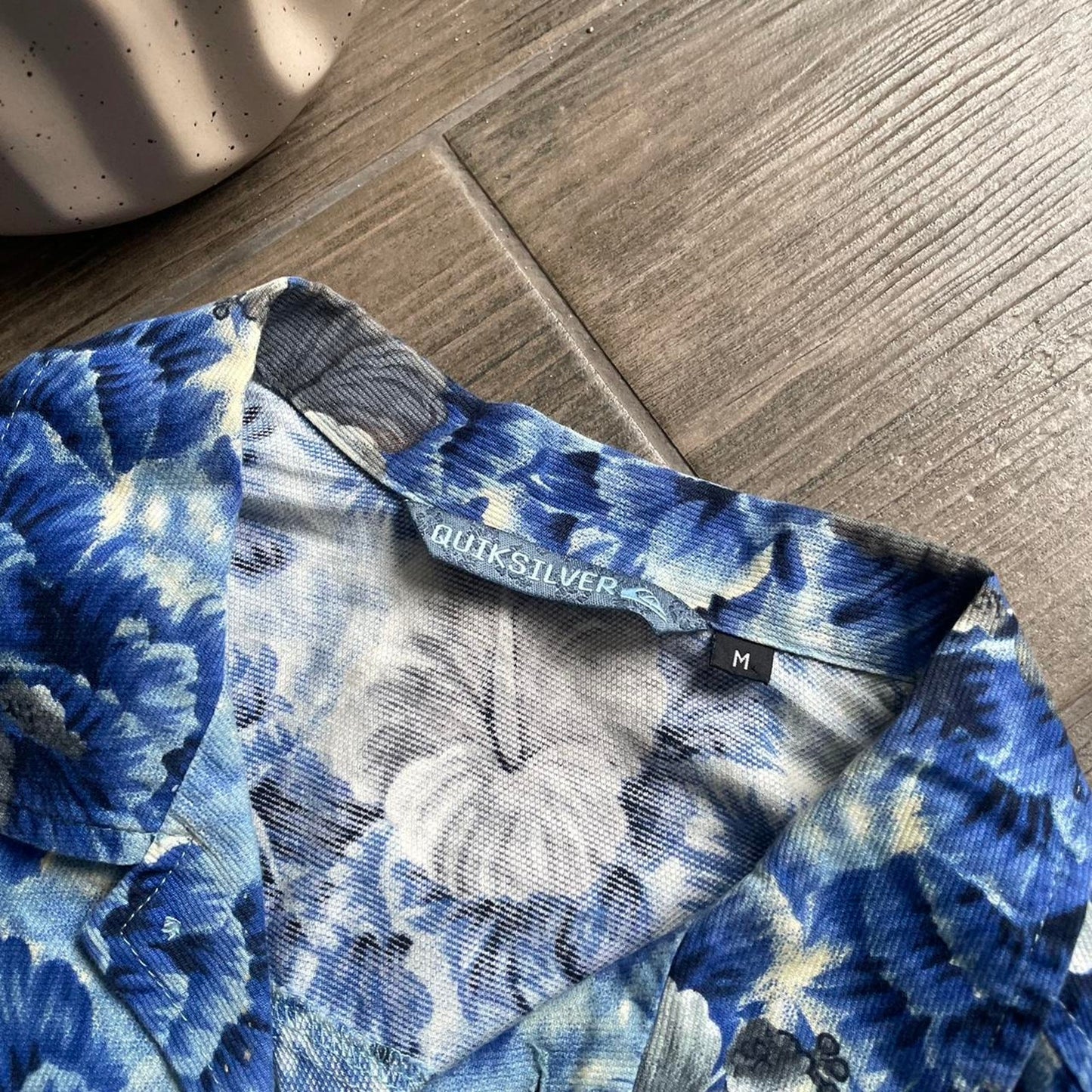 Quiksilver Hawaiian y2k baggy summer surf shirt