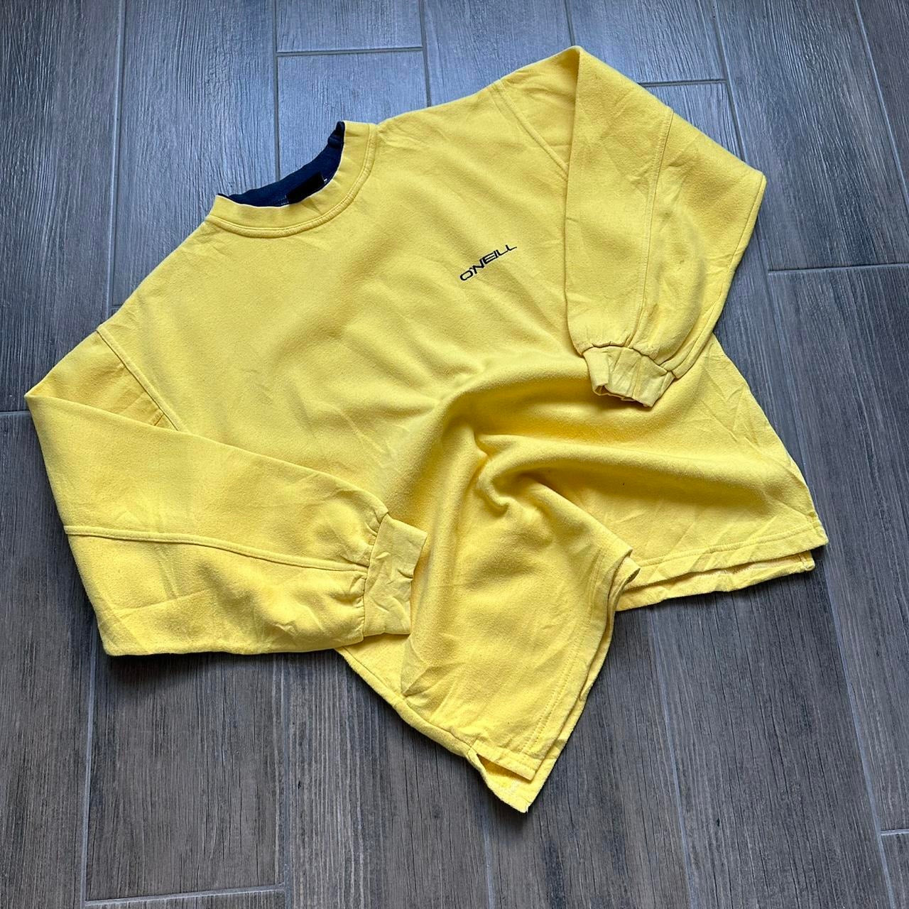 Oneill vintage 90s yellow surf-wear sweatshirt