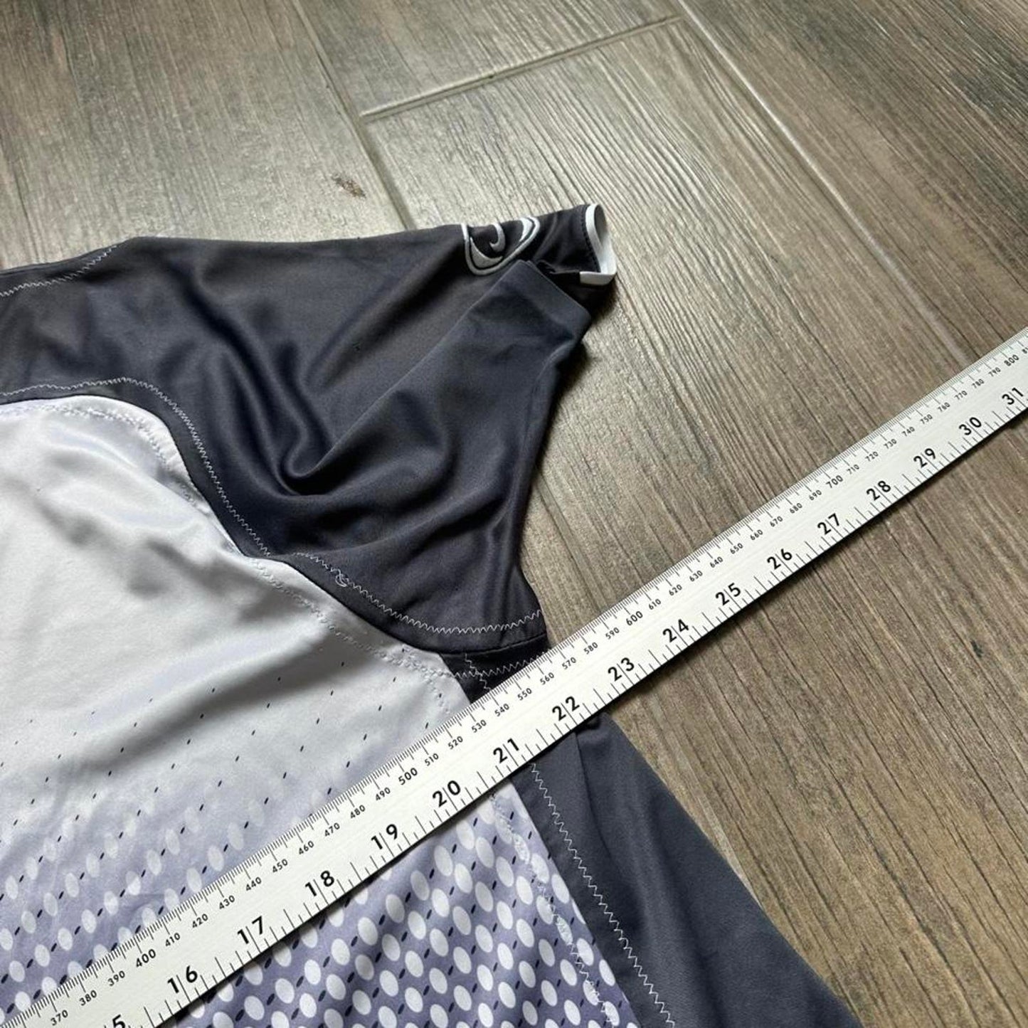 Nike grey and black dri-fit running shirt