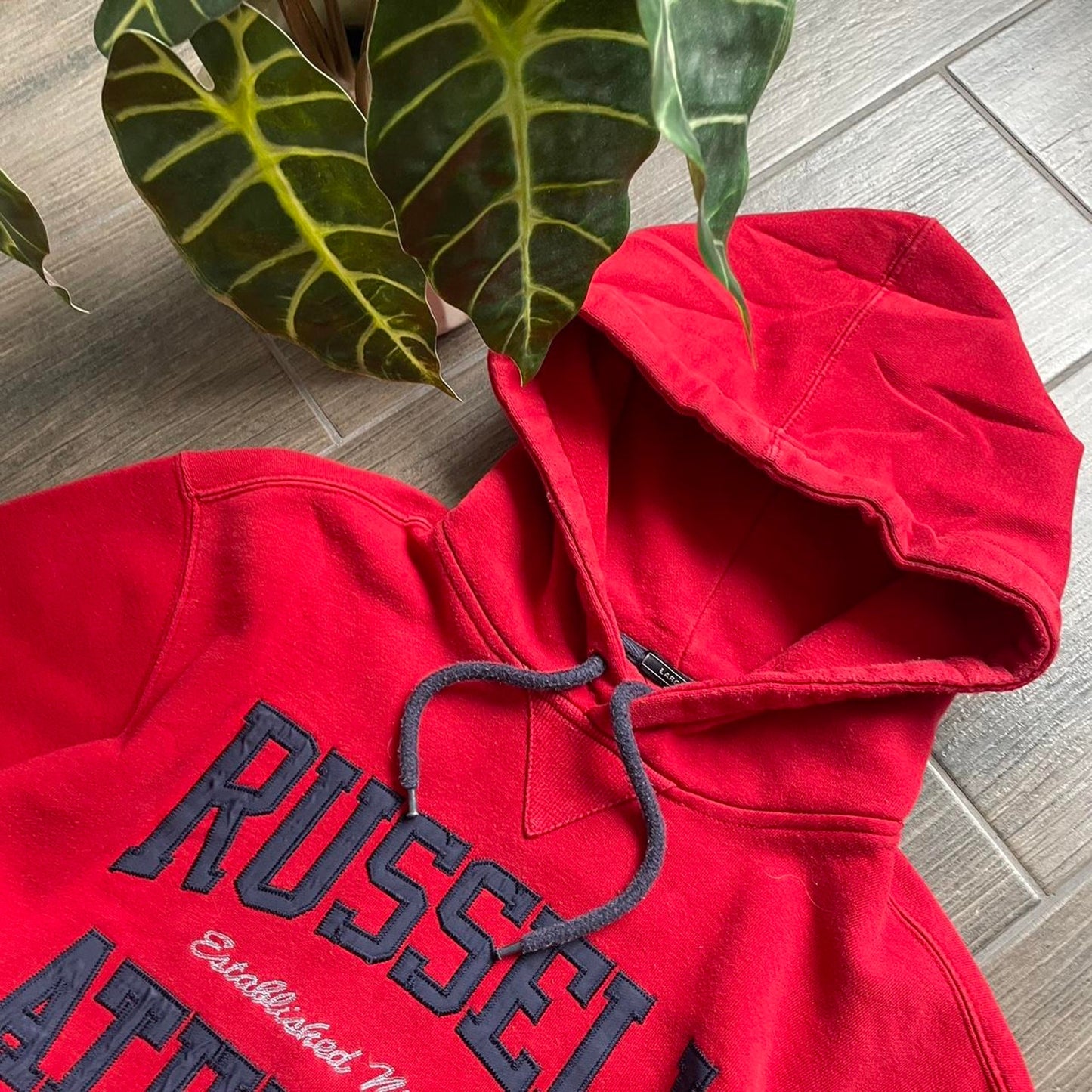 Russel athletic red baggy hoodie