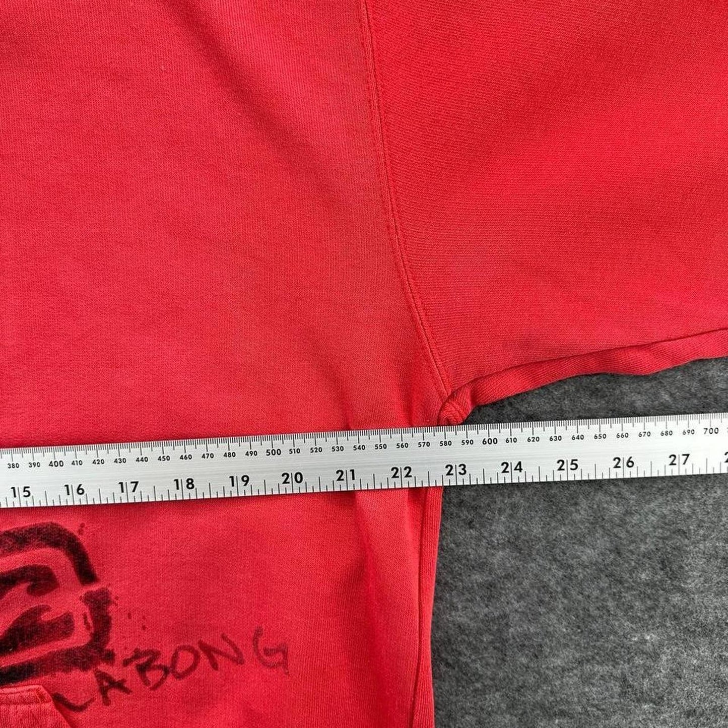 Billabong red hoodie with black