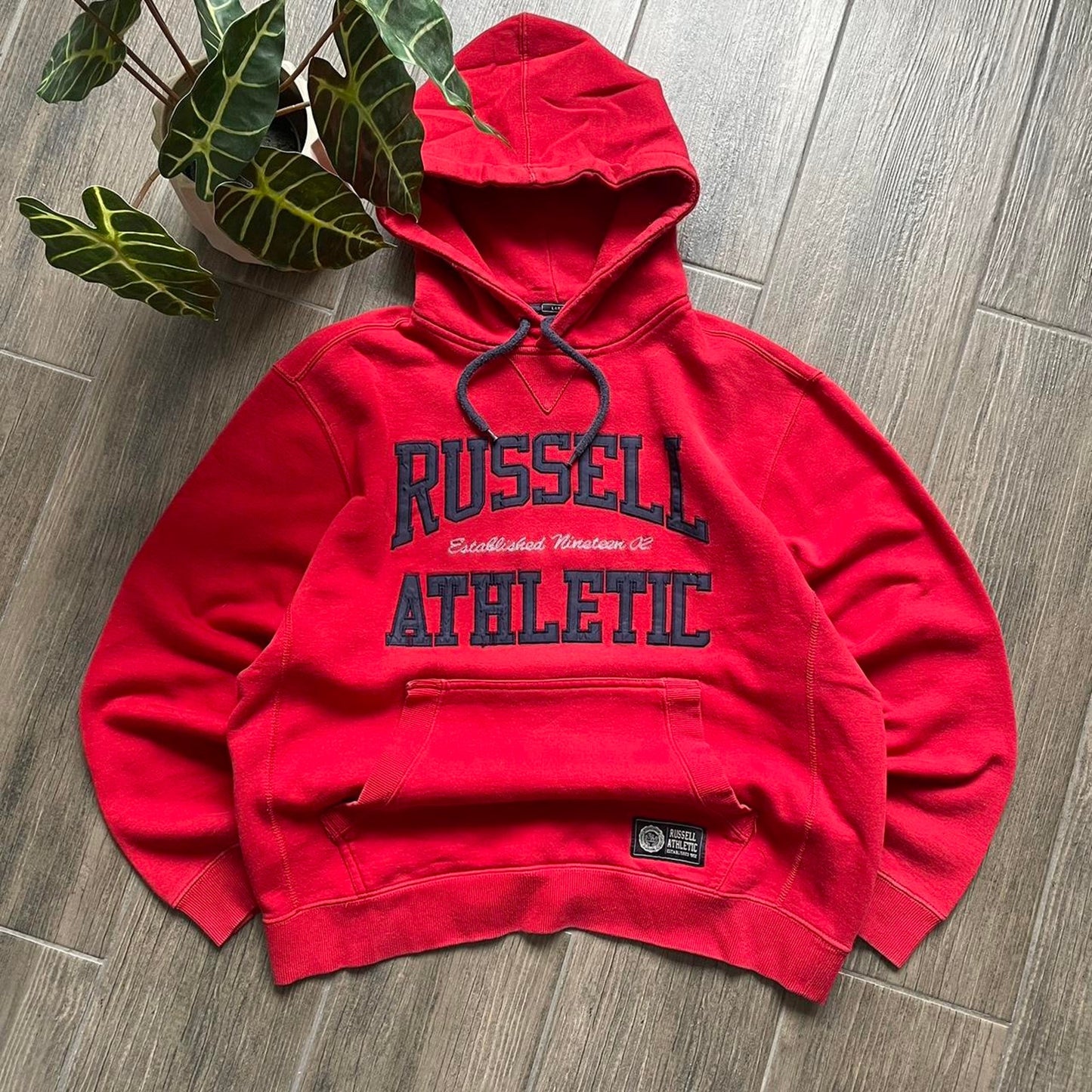 Russel athletic red baggy hoodie