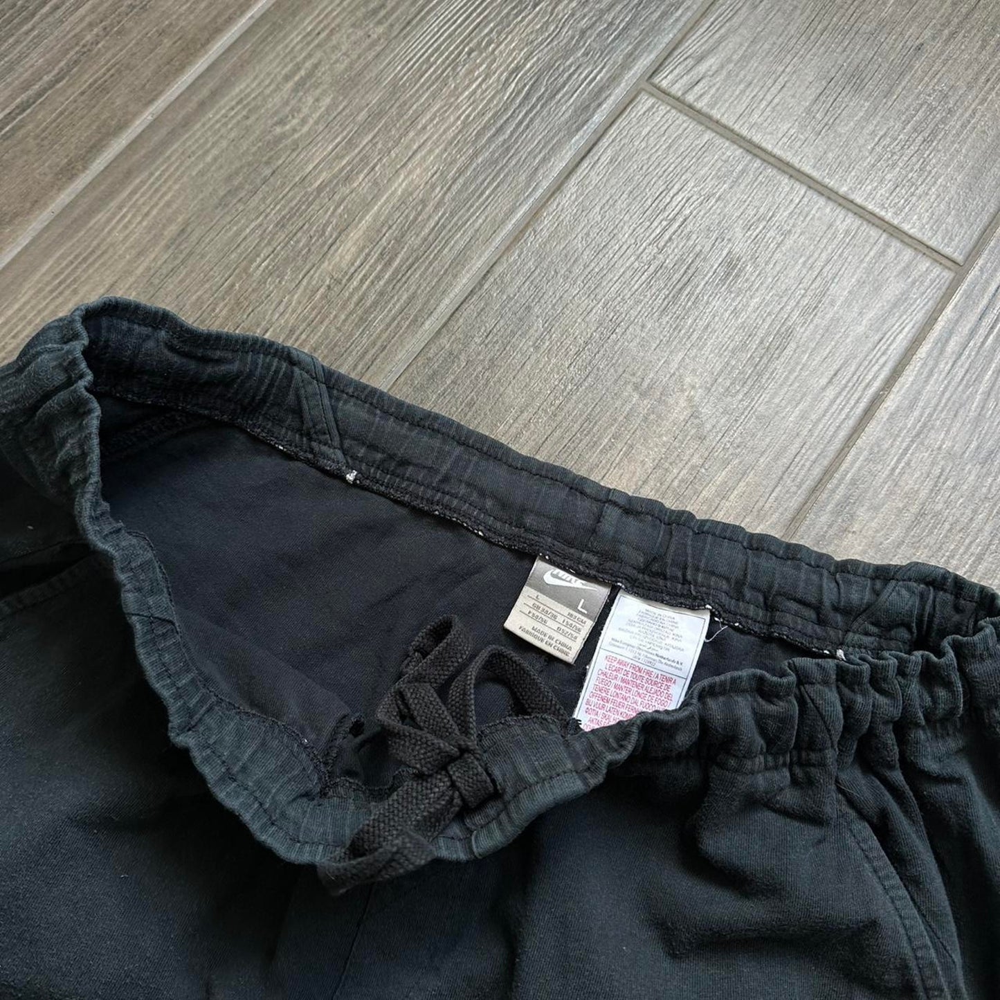 Nike black shorts with drawstring