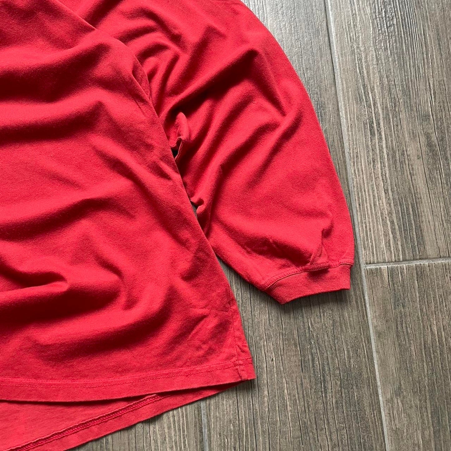 Quiksilver skeleton vintage red long sleeve