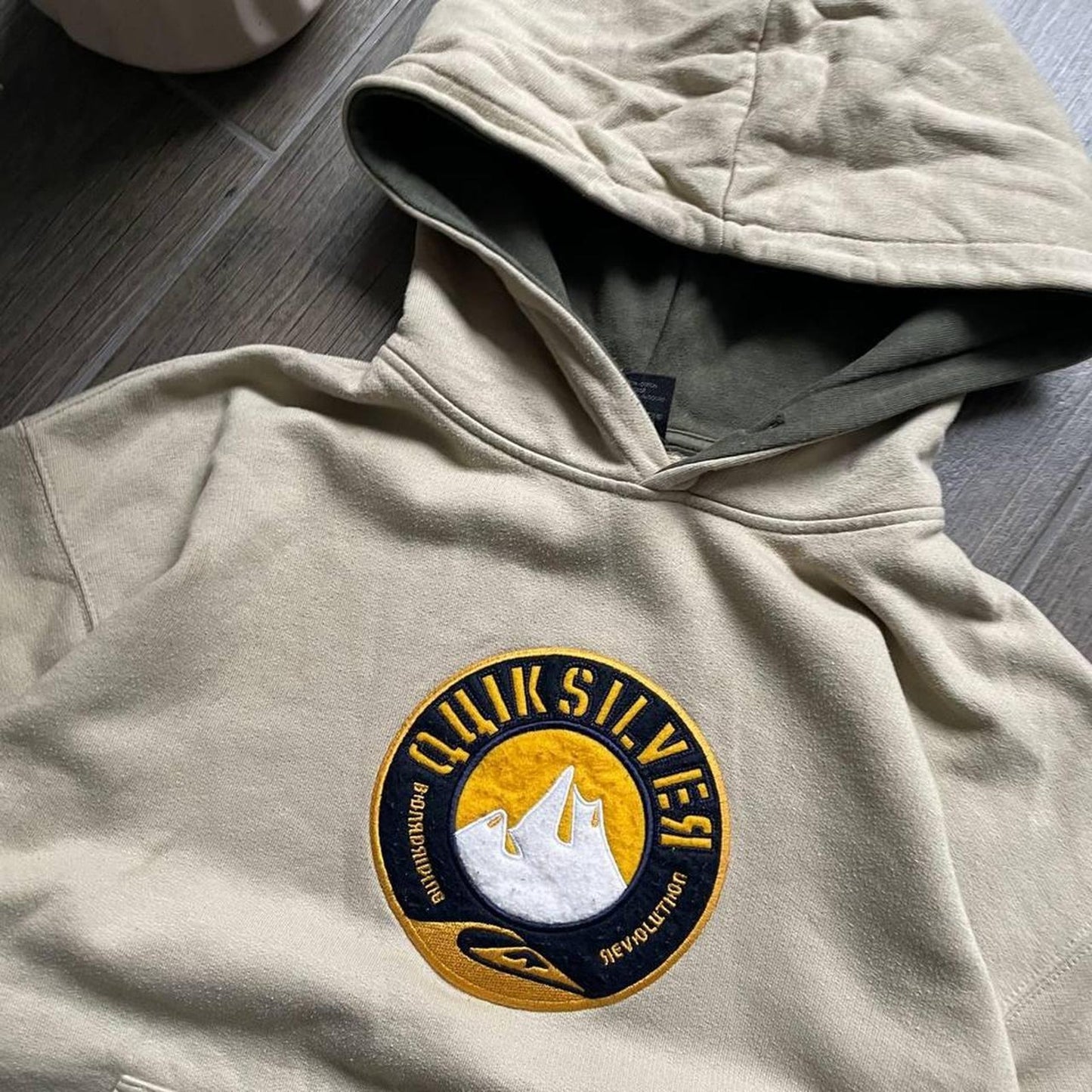 Quiksilver vintage baggy surf style hoodie