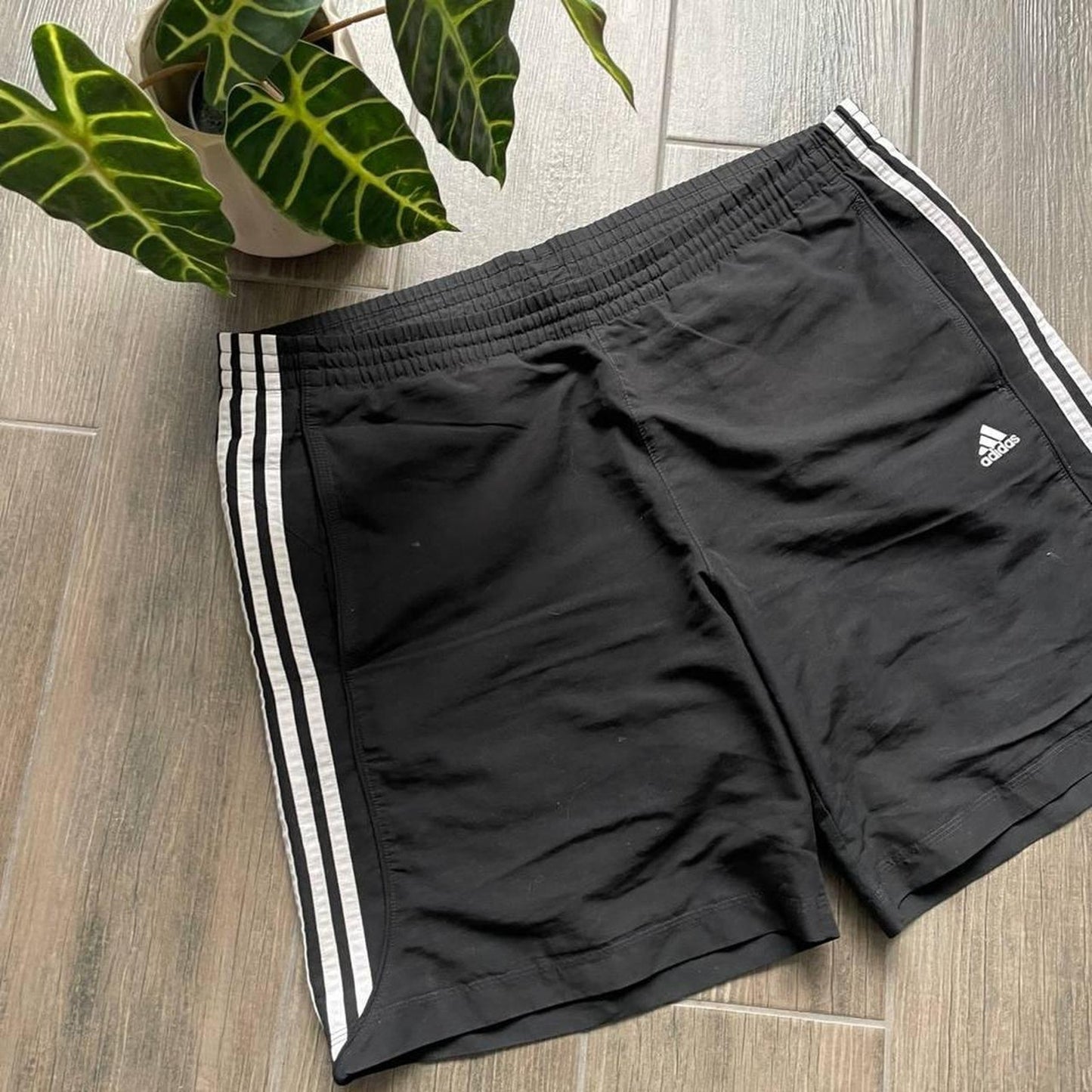 Adidas summer black y2k nylon shorts