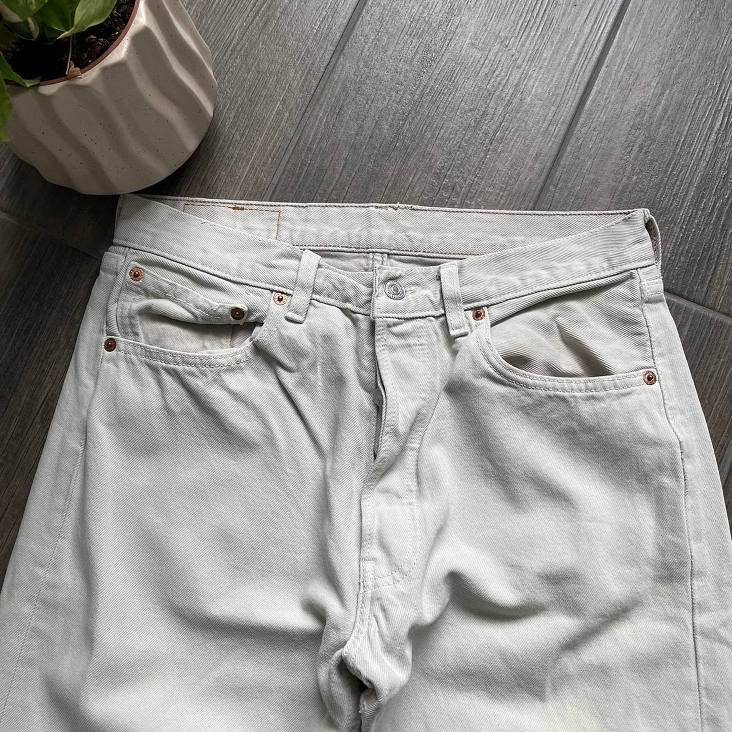 Levis beige vintage denim jeans
