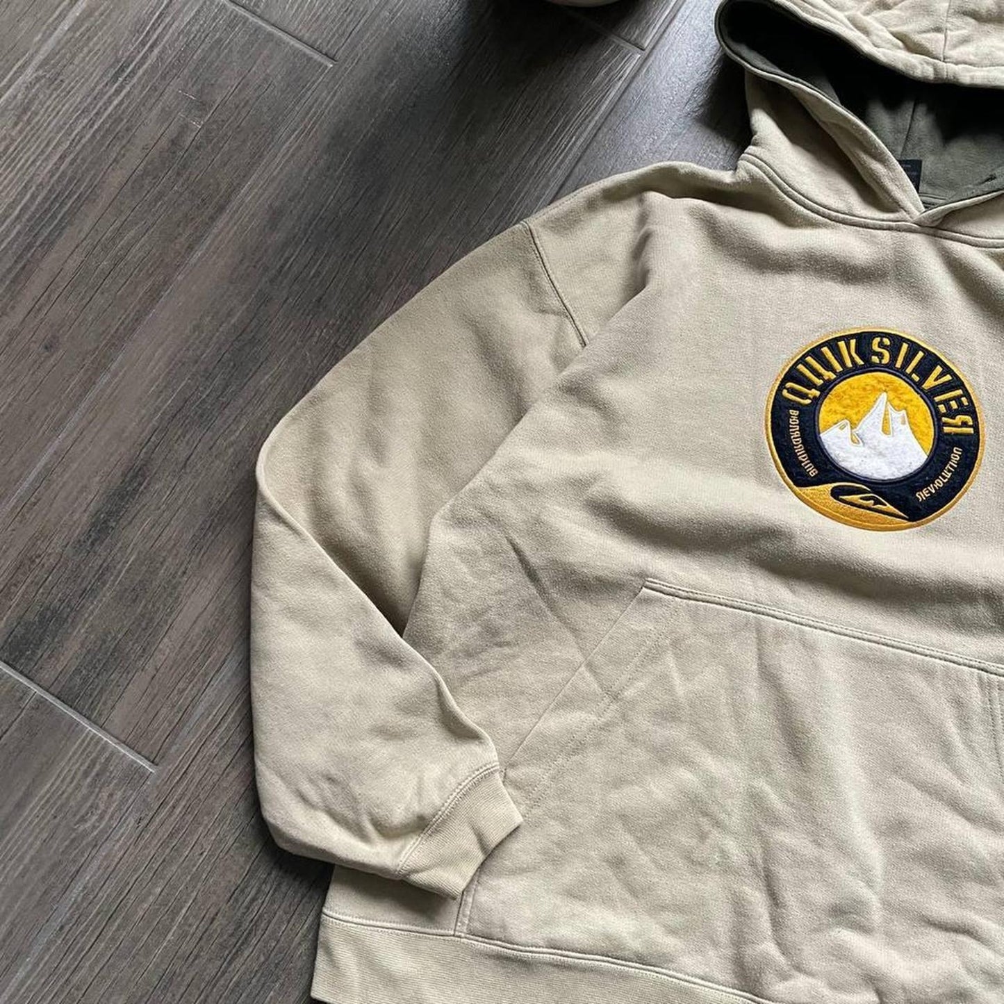 Quiksilver vintage baggy surf style hoodie