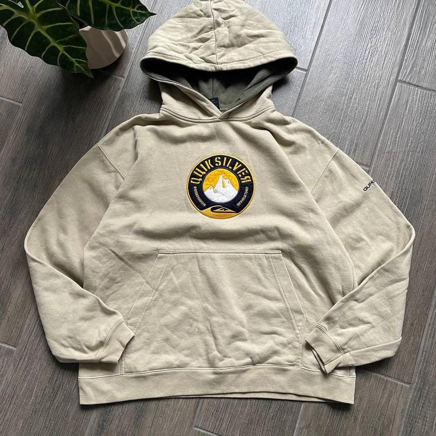 Quiksilver vintage baggy surf style hoodie