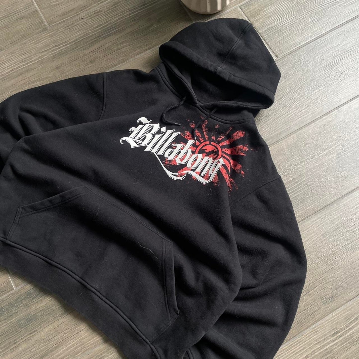 Billabong black y2k surf hoodie