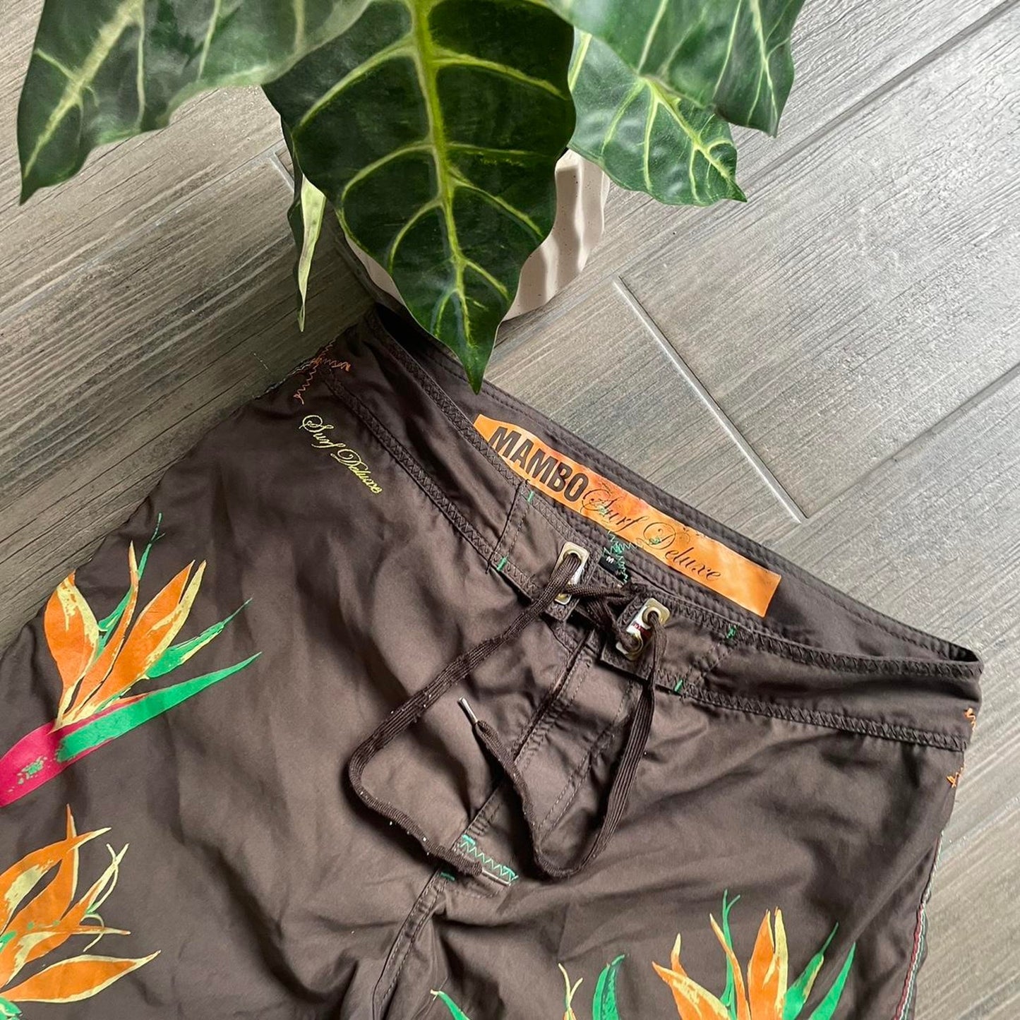 Mambo y2k nylon surf shorts