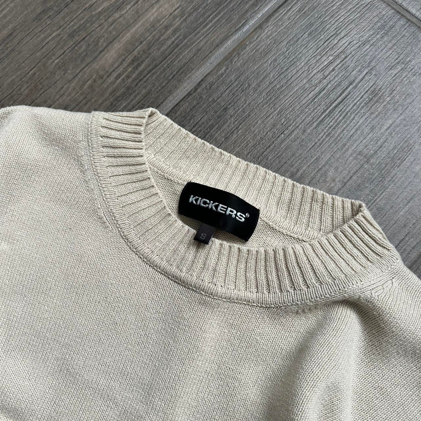 Kickers y2k beige sweater jumper