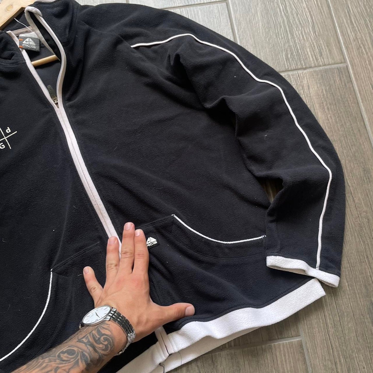 Nike fleece ACG zip baggy hoodie jumper