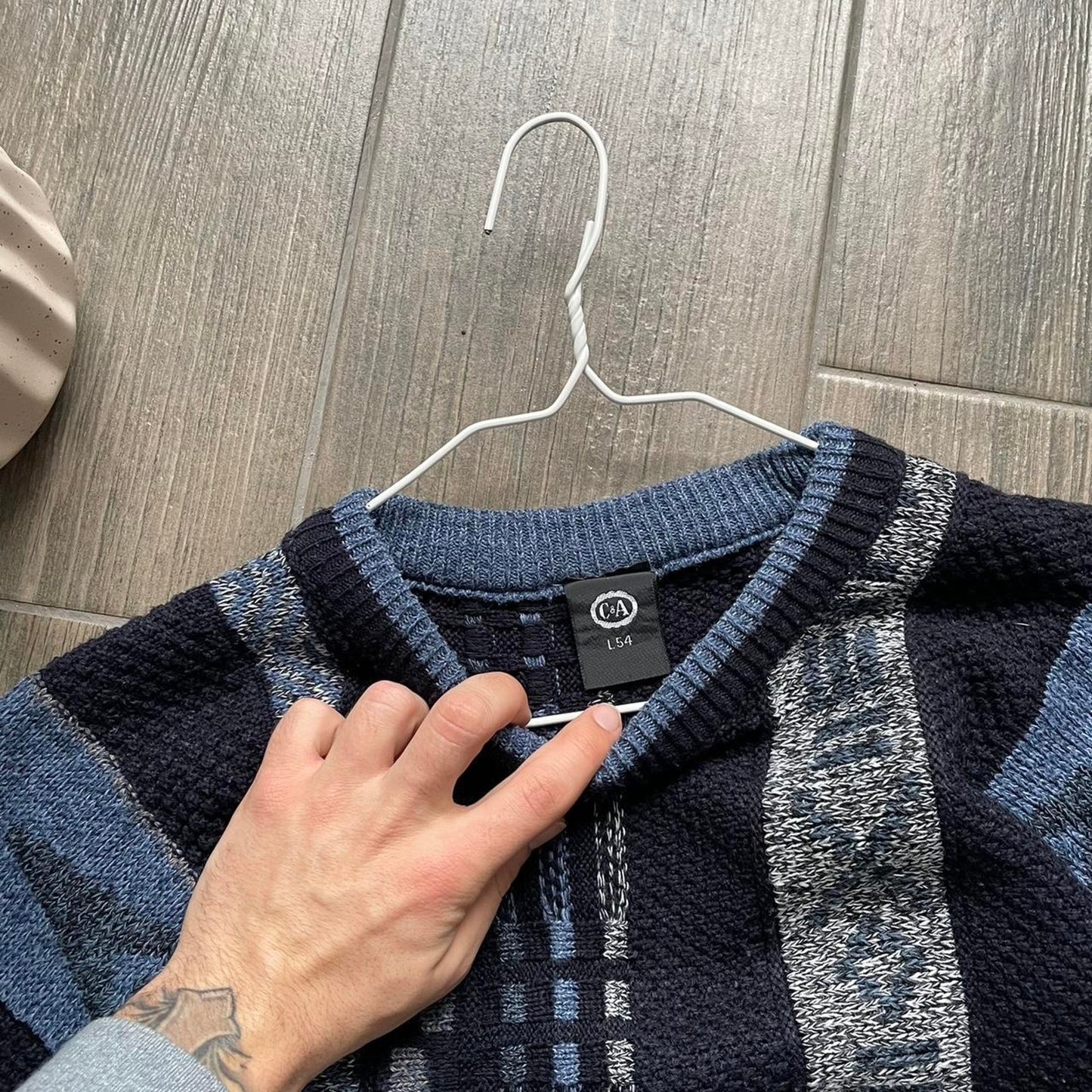 Coogi style vintage knitted sweater