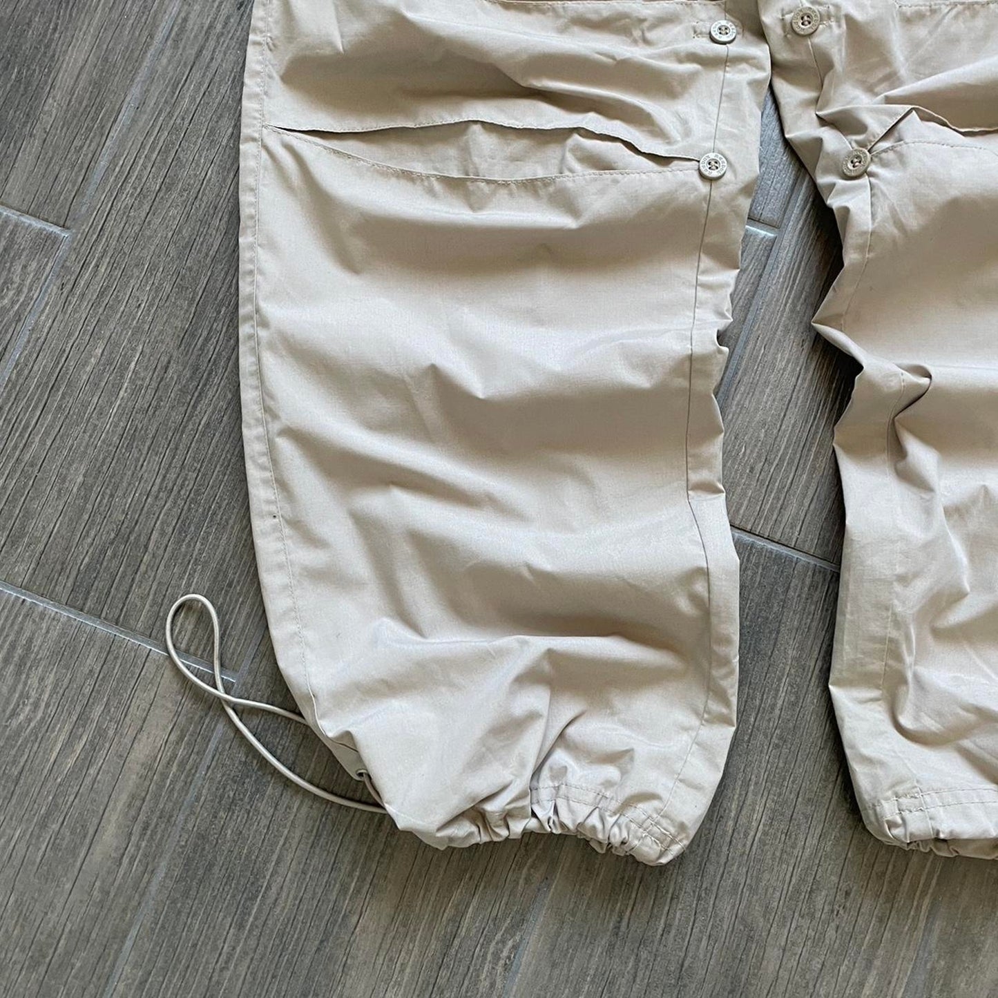 Reebok track baggy nylon y2k drill pants
