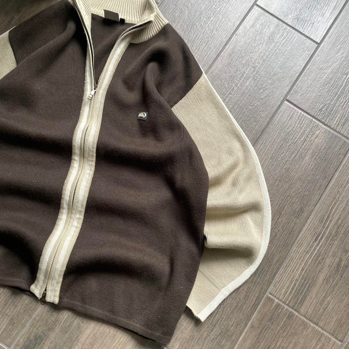 Quiksilver zip knitted vintage jumper