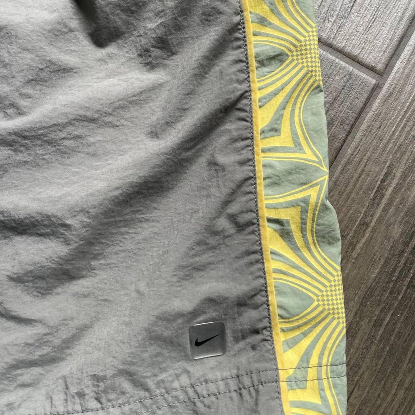Nike grey baggy y2k nylon shorts