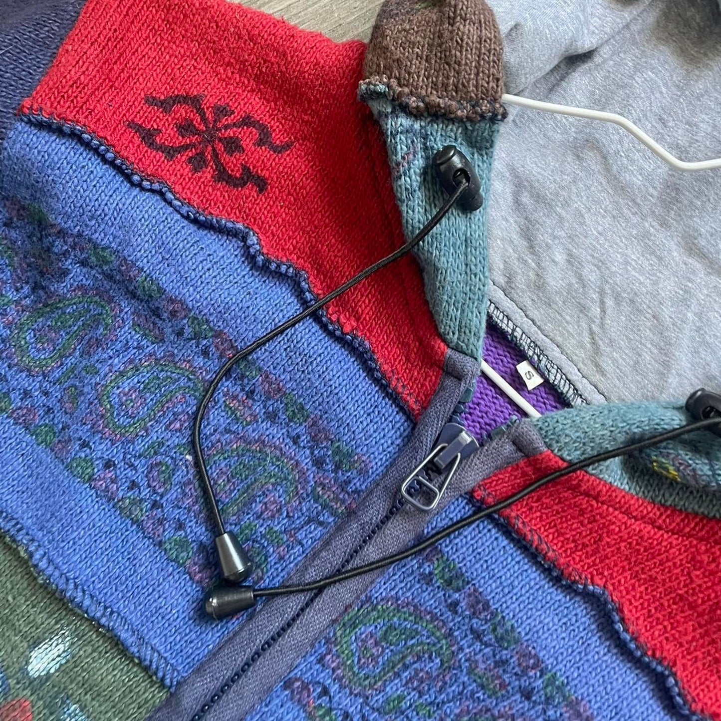 Coogi style vintage Japanese hippie hoodie