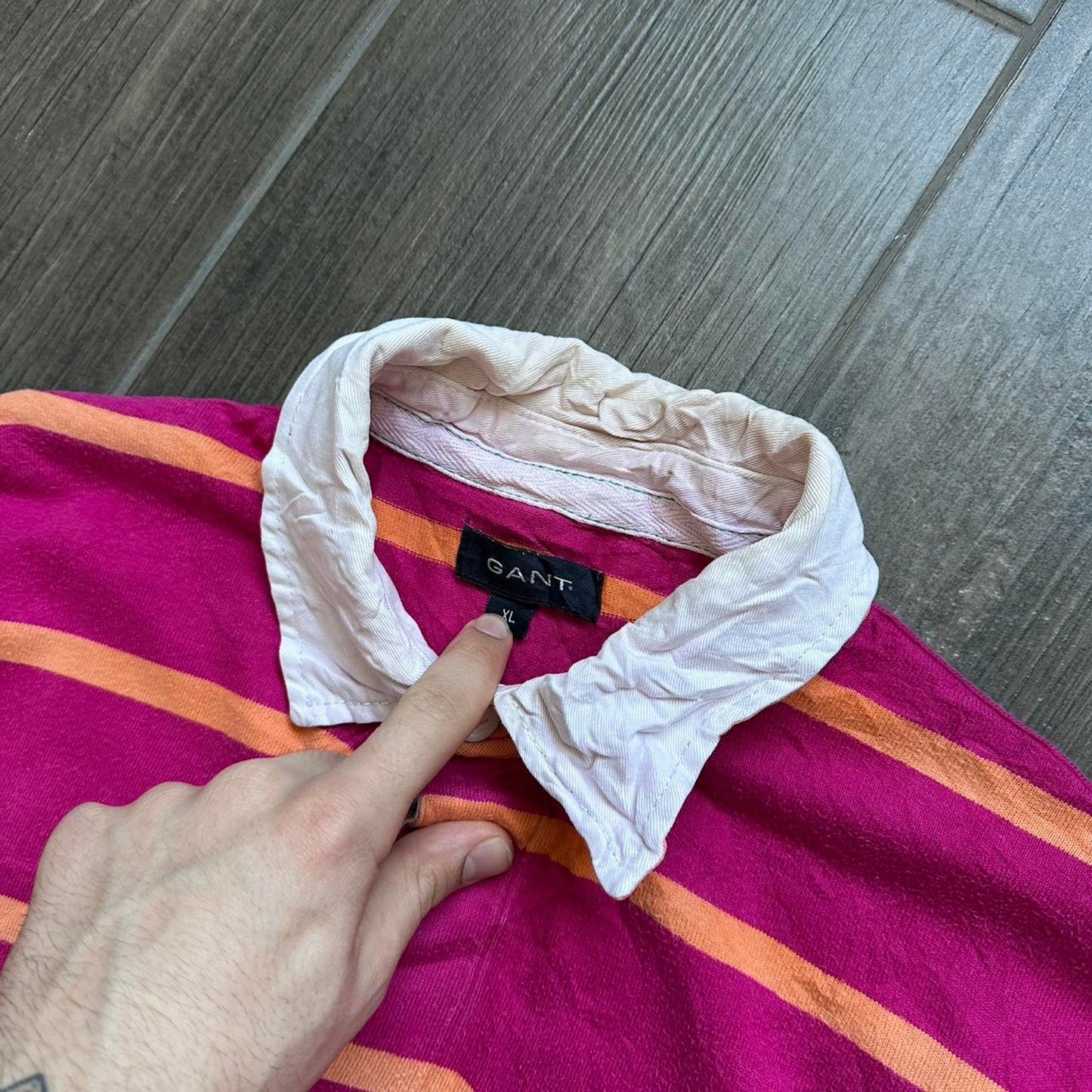 Gant vintage striped rugby sweatshirt