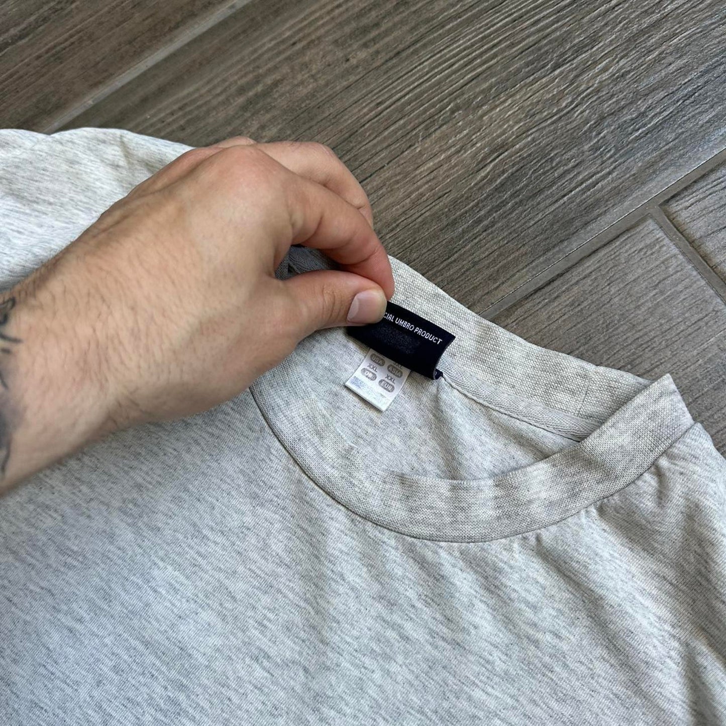 Umbro grey t shirt size