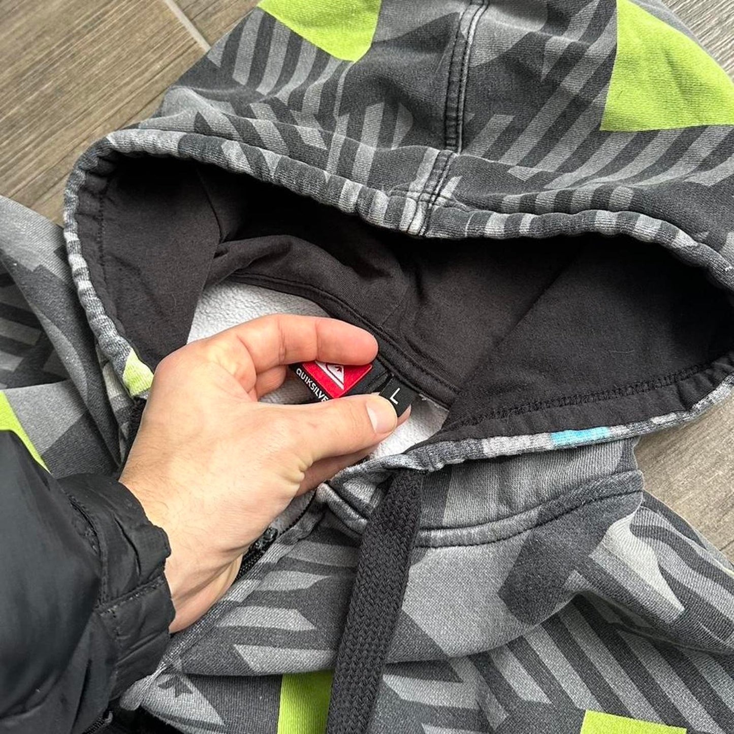 Vintage quiksilver baggy surf wear hoodie