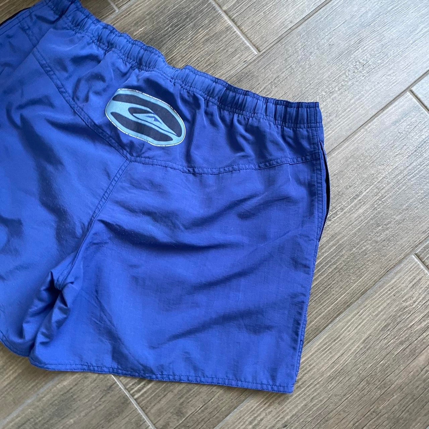 Quiksilver archive blue nylon surf shorts