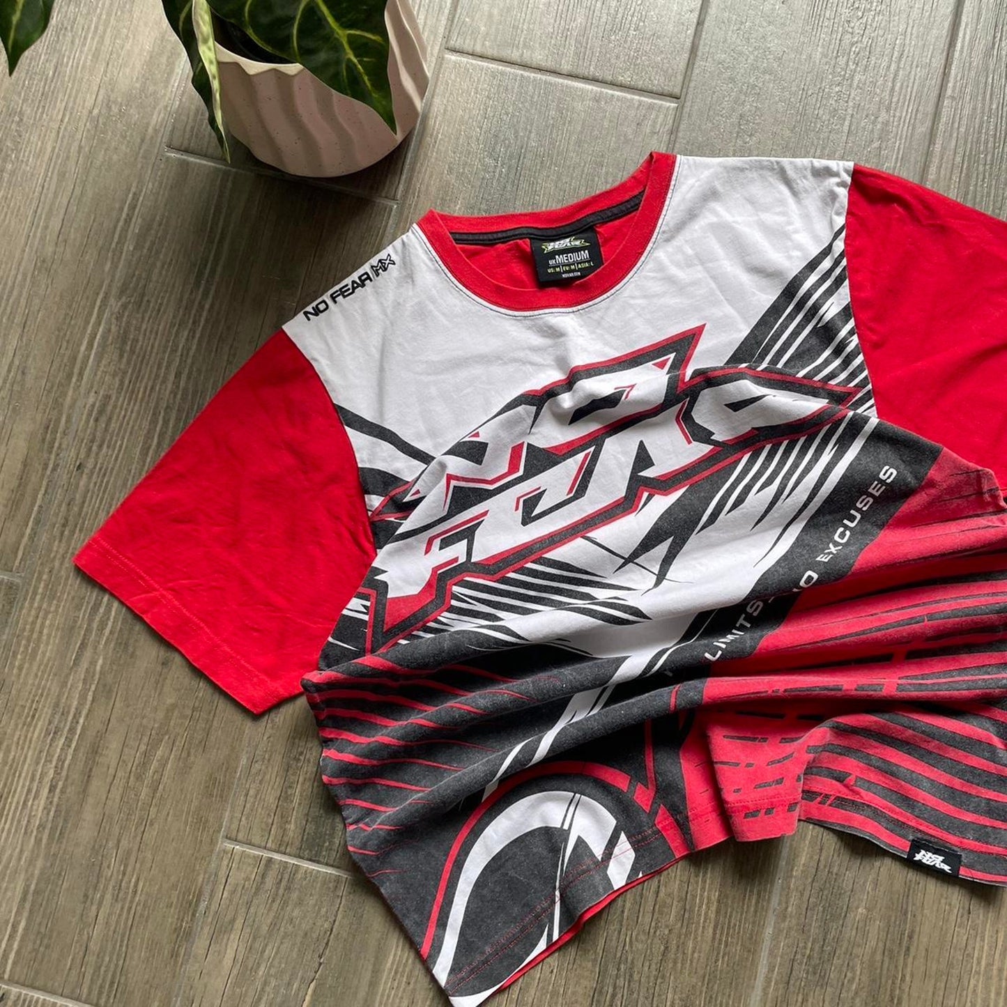 No fear big logo racing tee