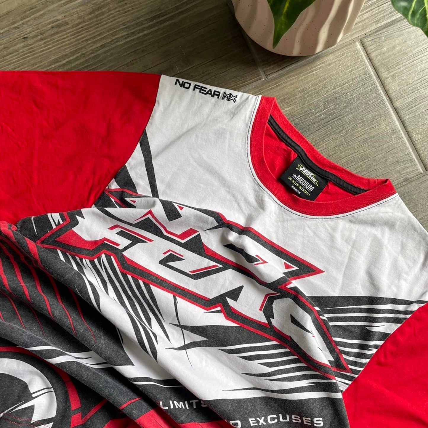 No fear big logo racing tee
