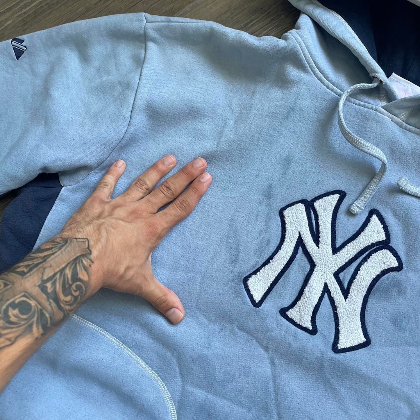 Yankees boxy y2k baggy hoodie
