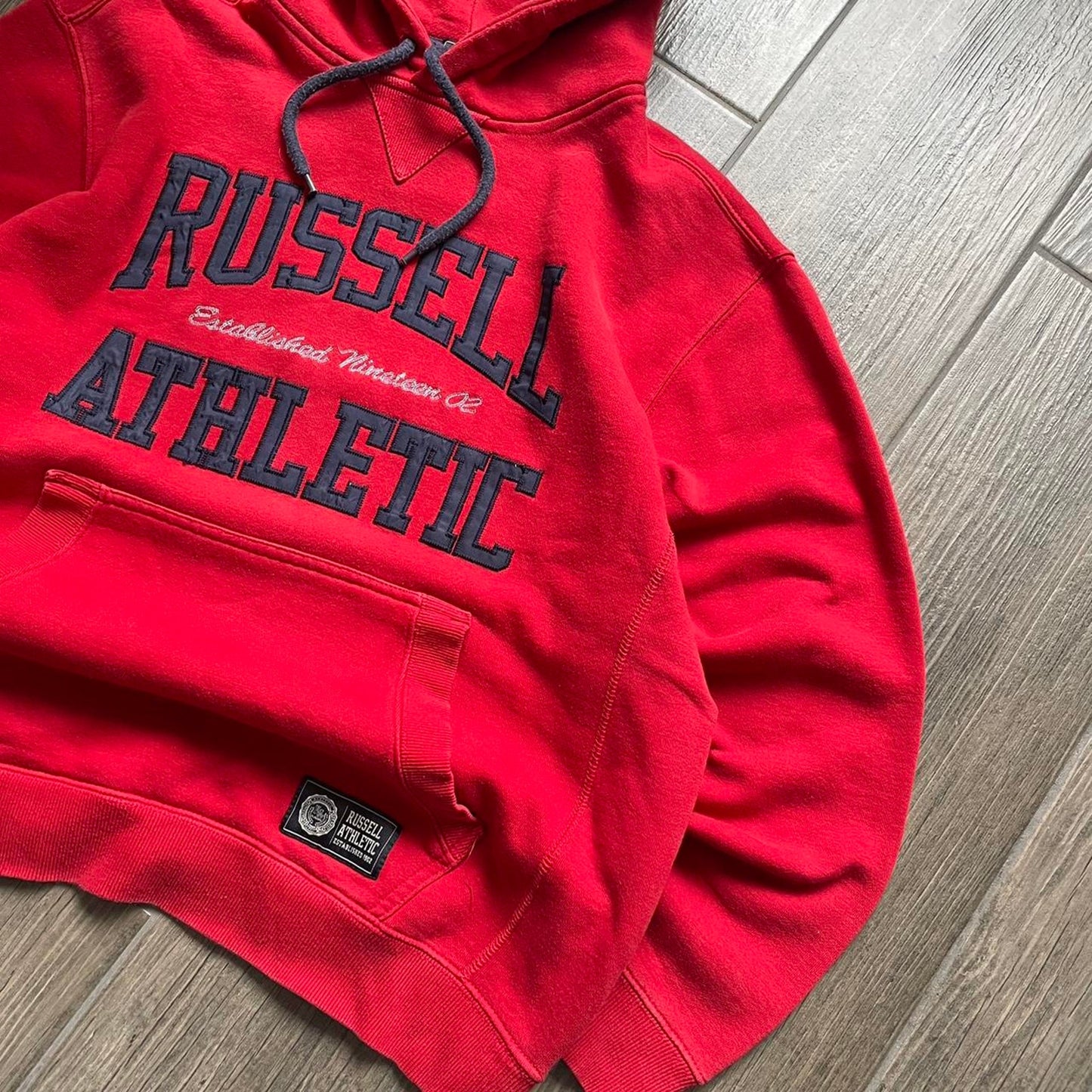 Russel athletic red baggy hoodie