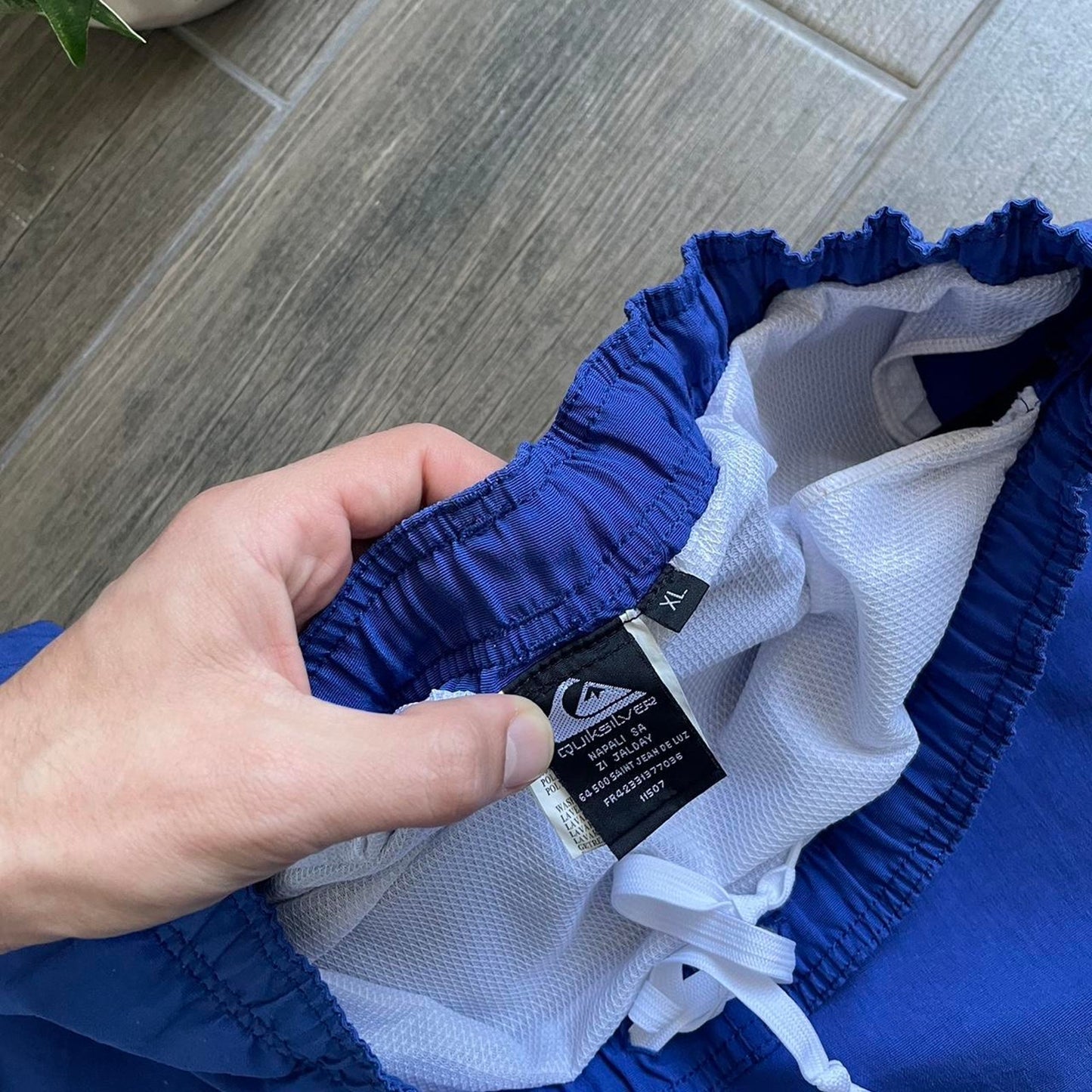 Quiksilver archive blue nylon surf shorts