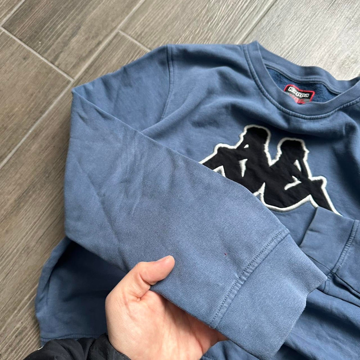 Kappa blue sweatshirt with embroidered logo