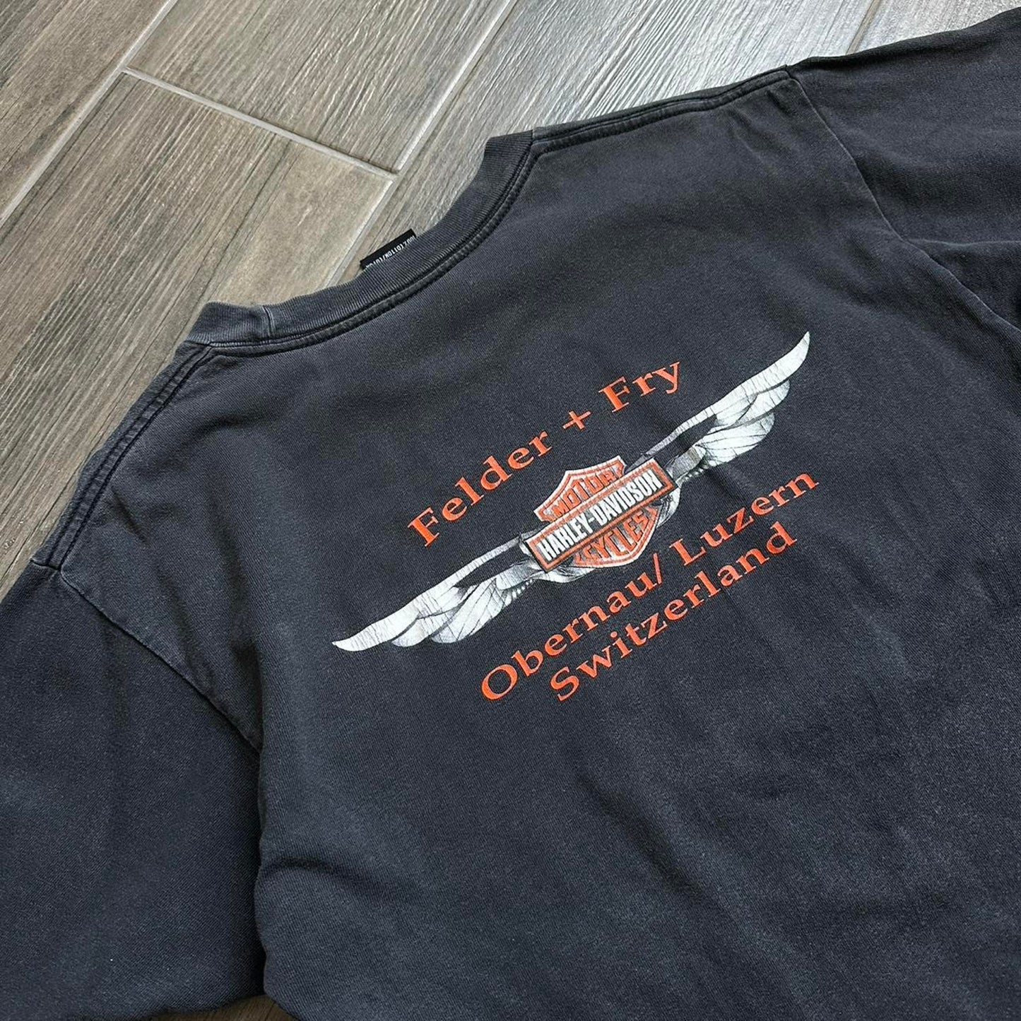 Harley Davidson black y2k M t-shirt