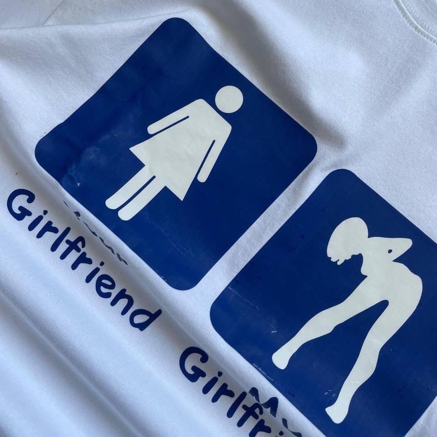 Your Girlfriend / My Girlfriend funny print tee meme y2k style