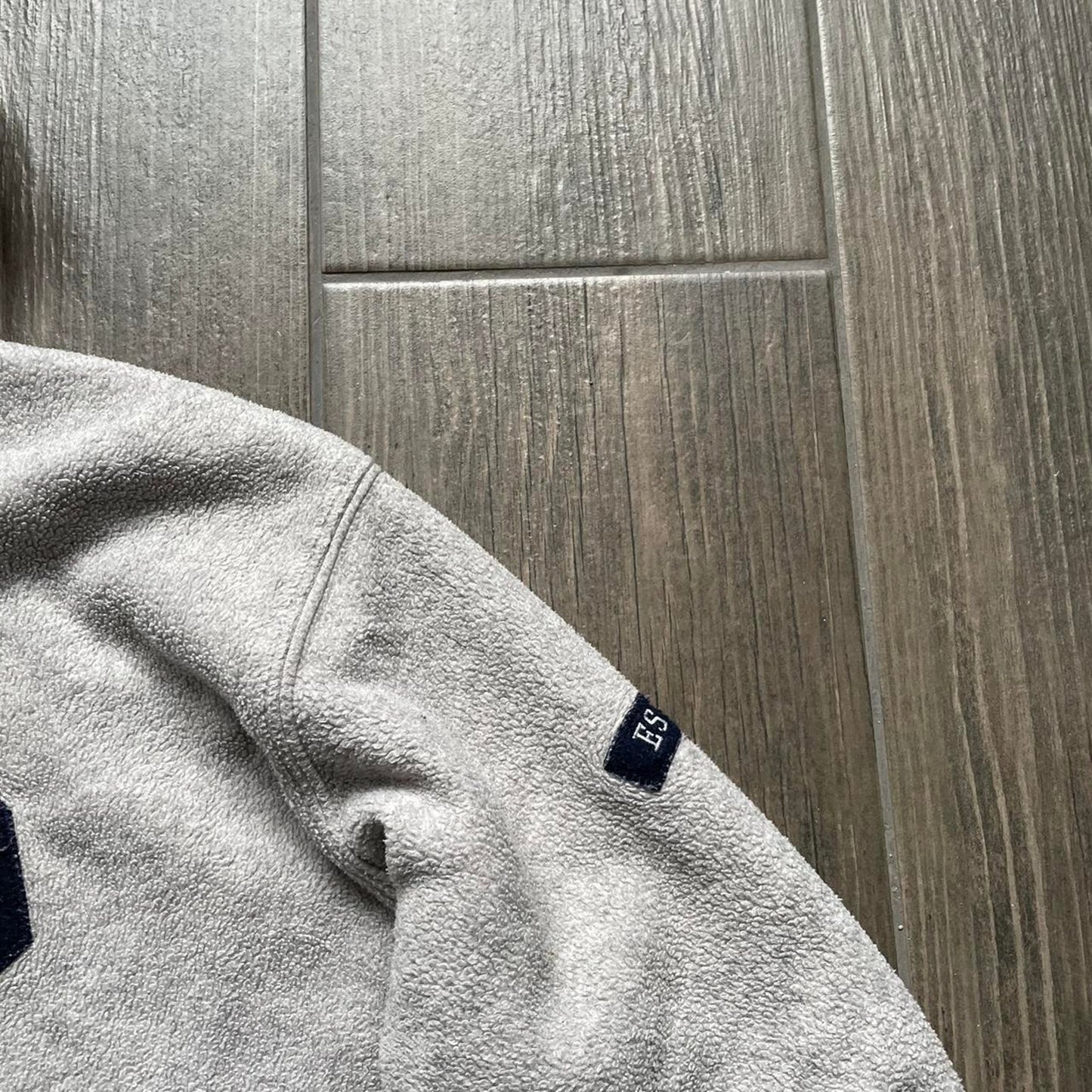 Gap grey y2k travis style fleece baggy hoodie