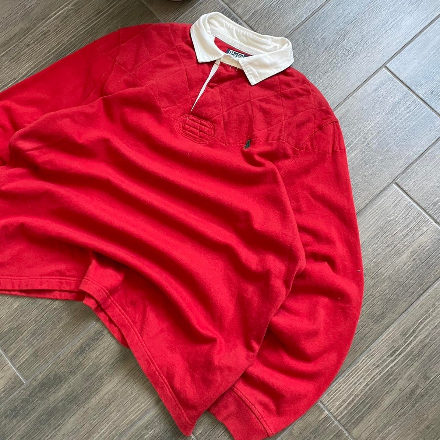 Polo ralph lauren red y2k rugby jumper