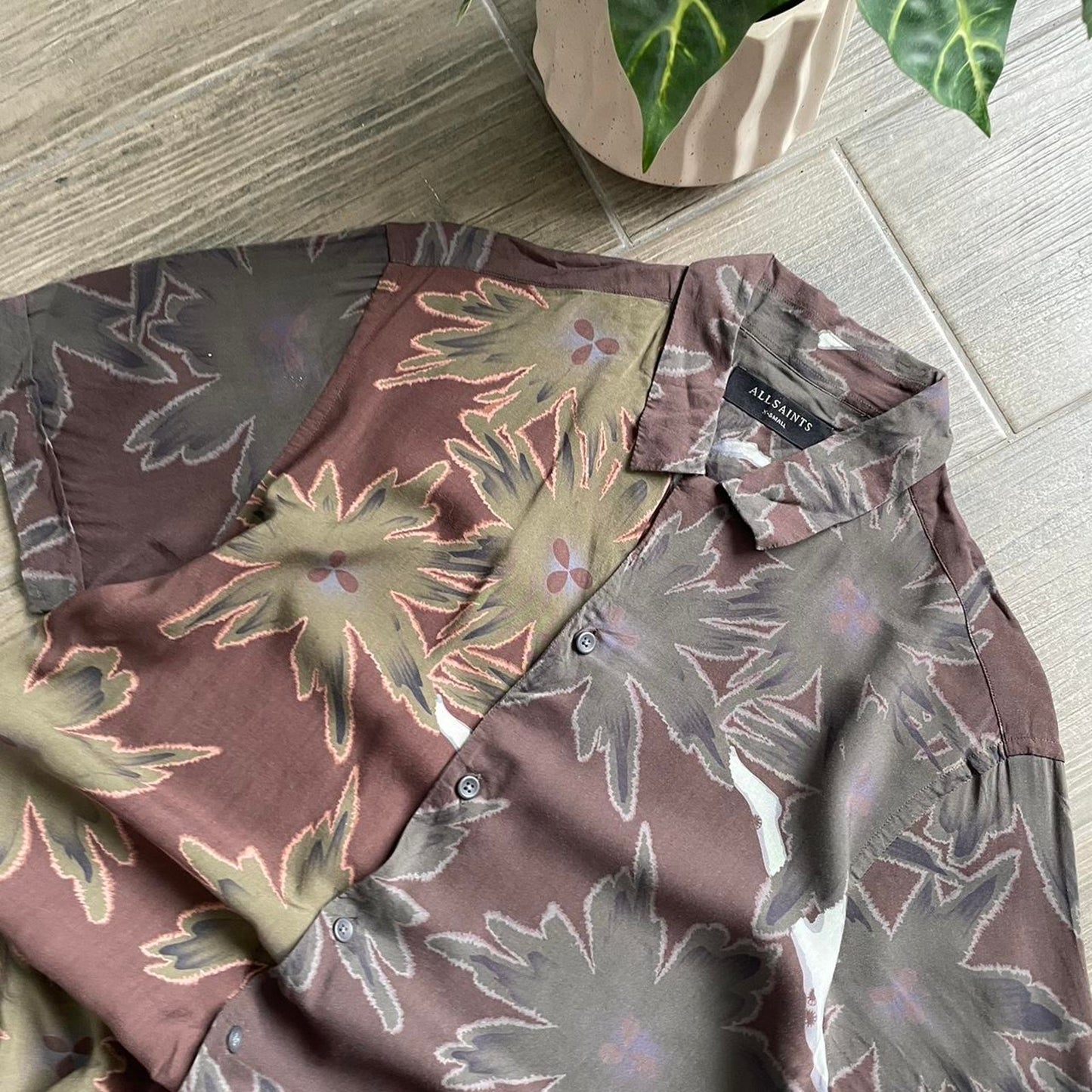 Allsaints hawaii y2k summer shirt